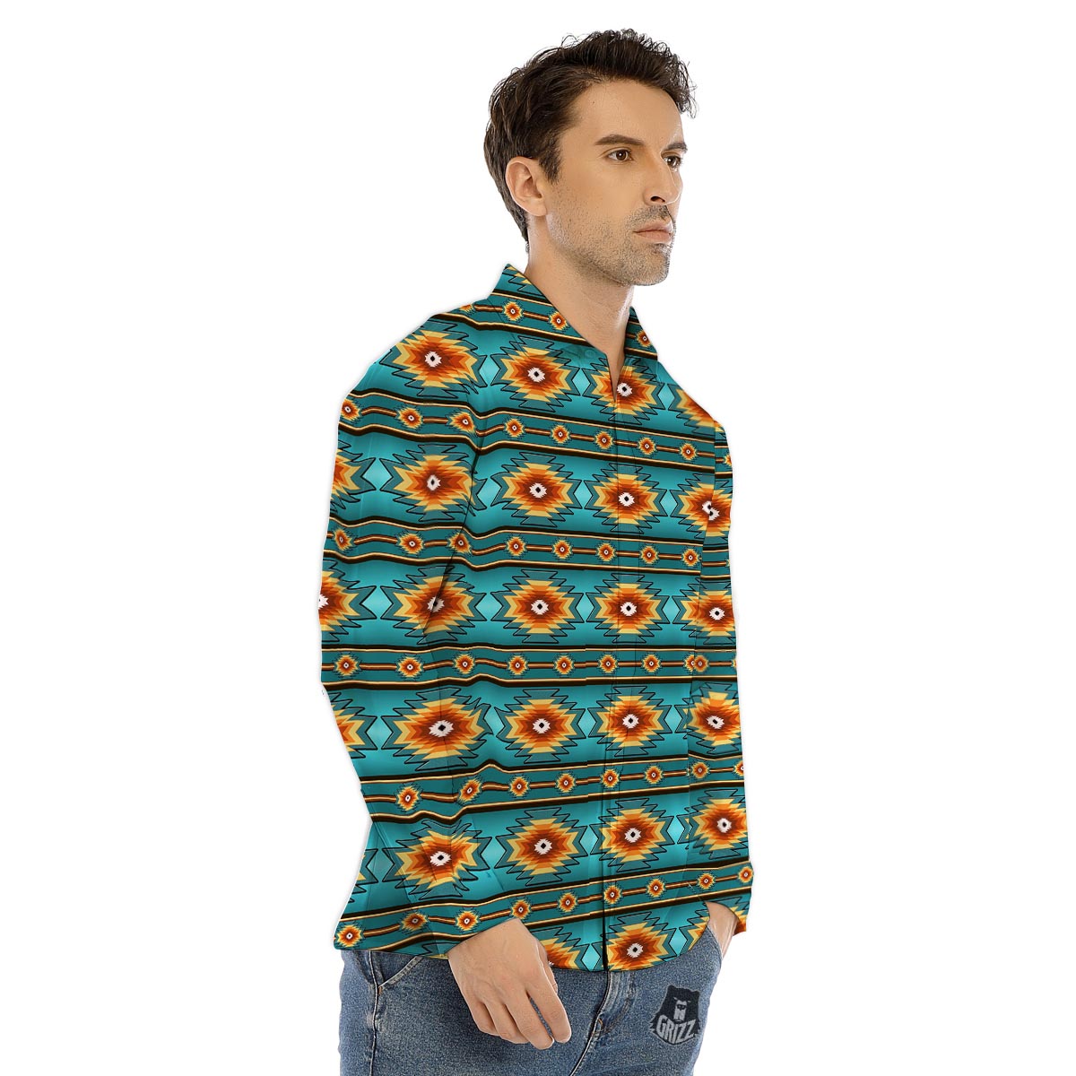 Mushroom Psychedelic Print Pattern Men's Dress Shirts-grizzshop