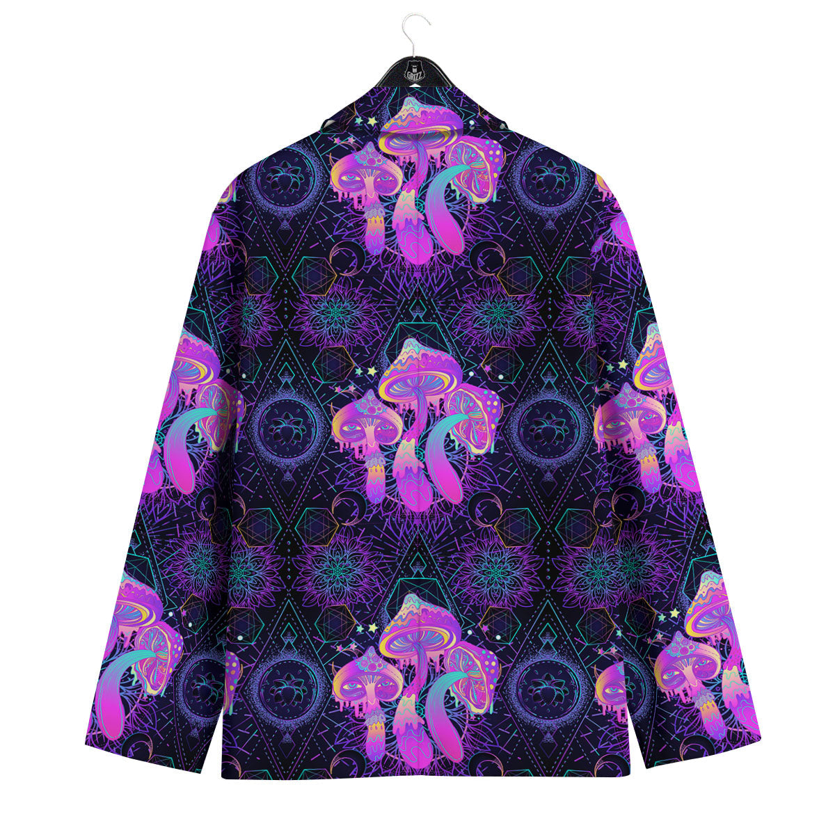 Mushroom Psychedelic Print Pattern Men's Sport Coat-grizzshop