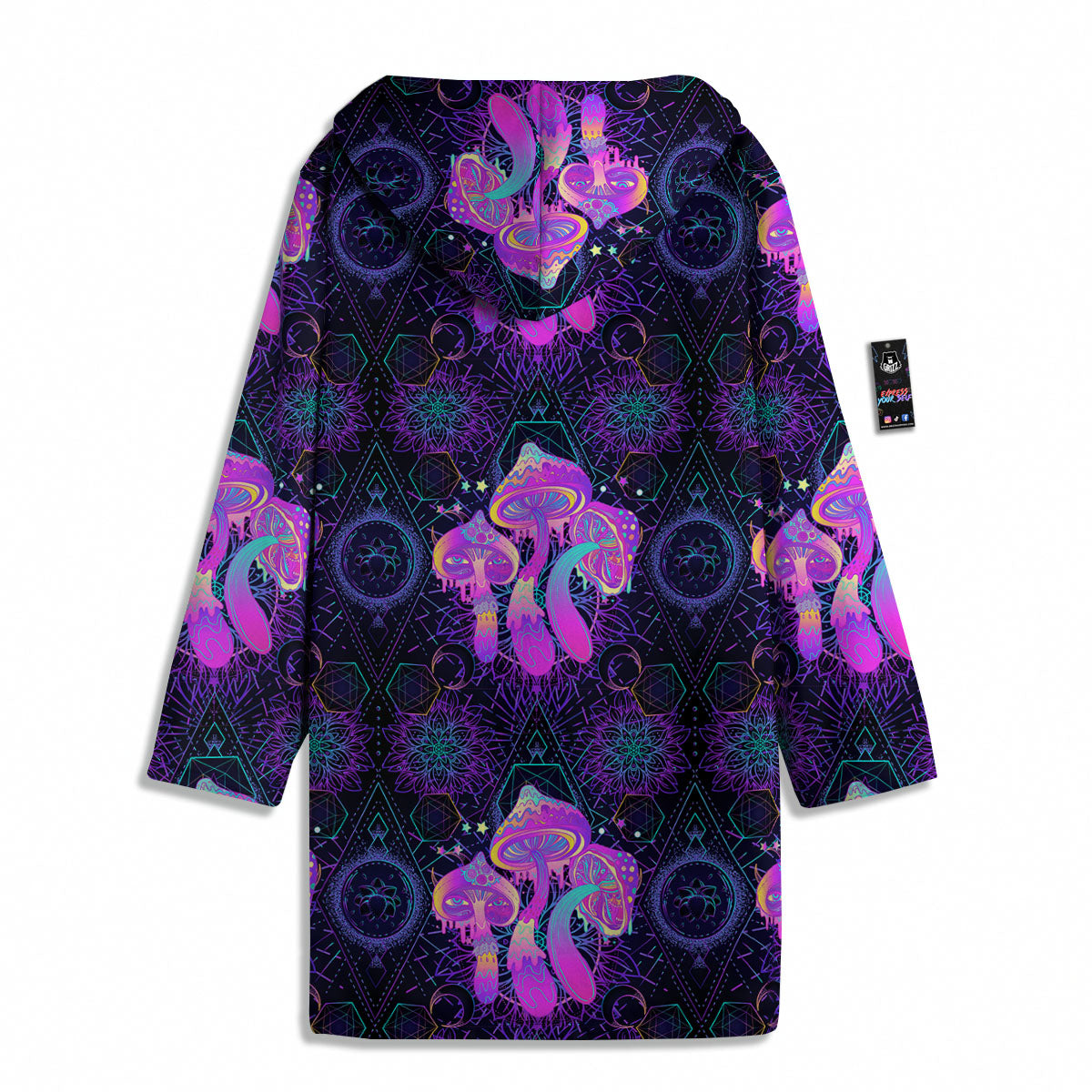 Mushroom Psychedelic Print Pattern Men's Windbreaker Jacket-grizzshop