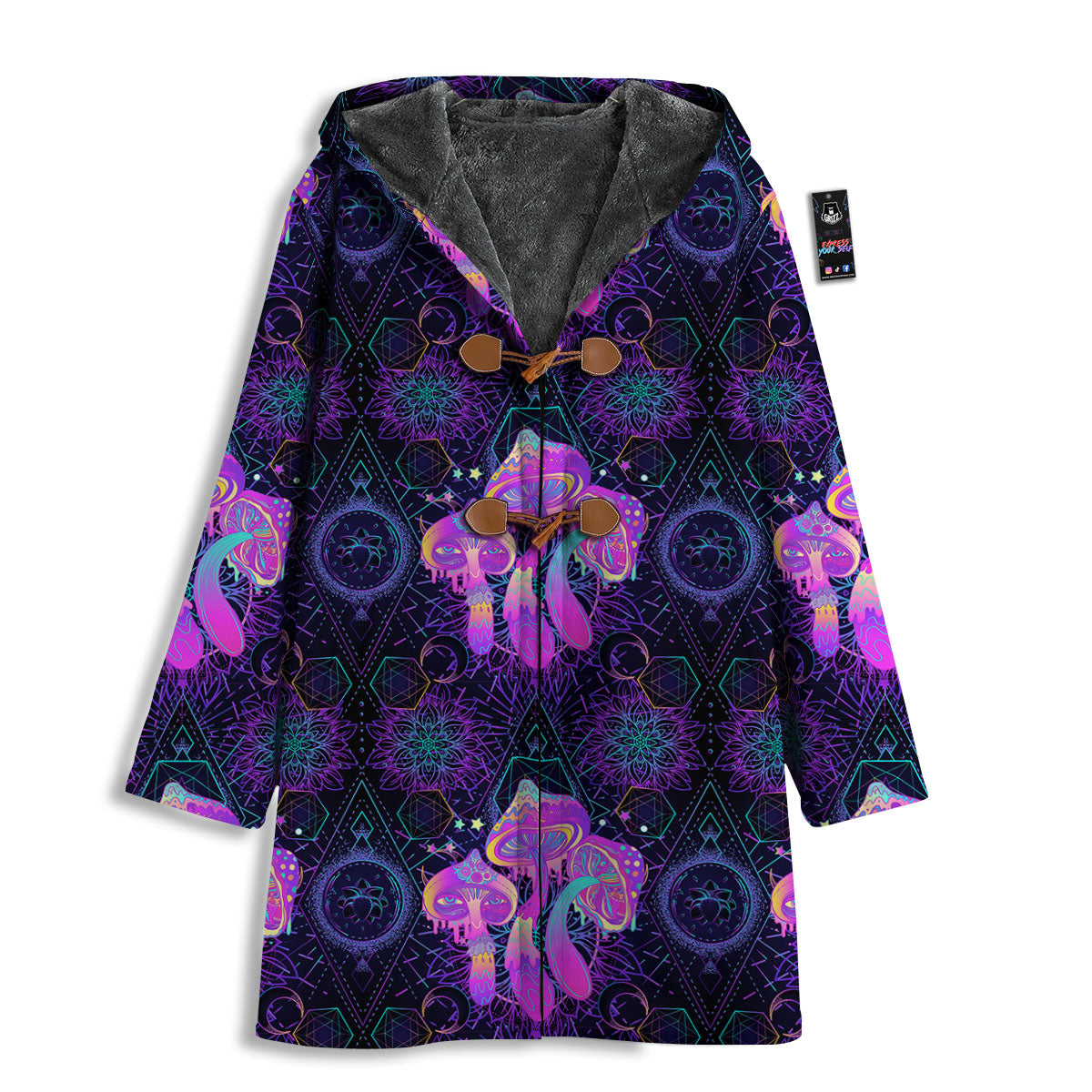 Mushroom Psychedelic Print Pattern Men's Windbreaker Jacket-grizzshop