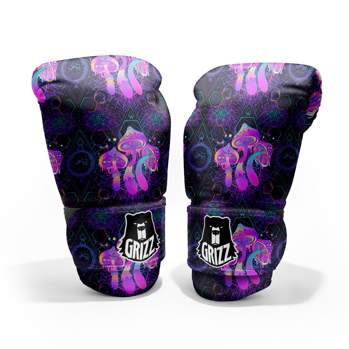 Mushroom Psychedelic Print Pattern Pro Boxing Glove
