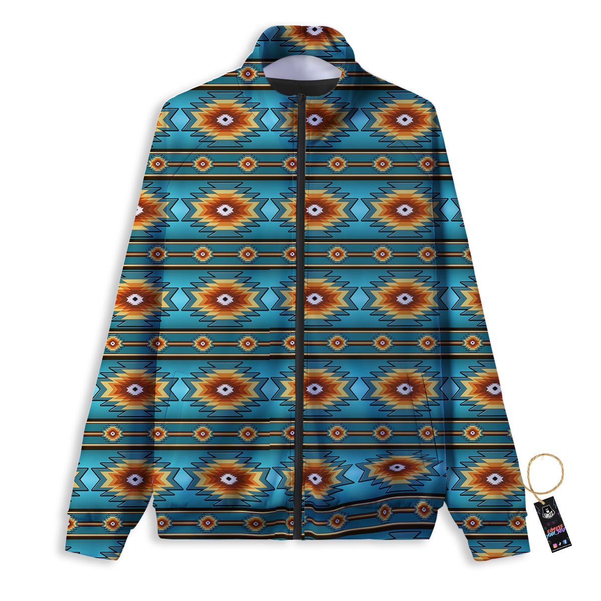 Mushroom Psychedelic Print Pattern Track Jacket-grizzshop