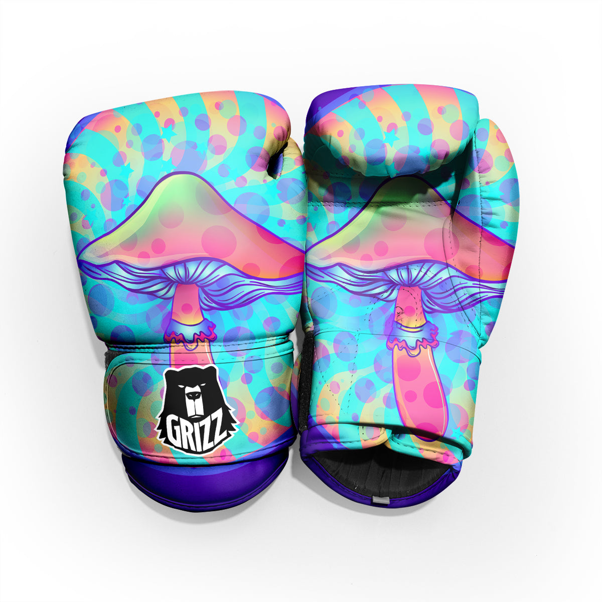 Mushrooms Psychedelic Print Pro Boxing Glove