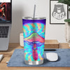 Mushrooms Psychedelic Print Tumbler-grizzshop