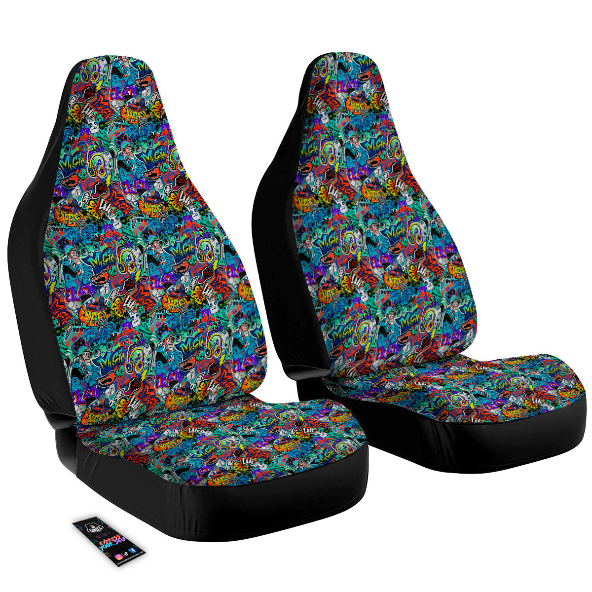 Music Abstract Print Pattern Car Seat Covers-grizzshop