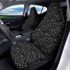 Music Note White And Black Print Pattern Car Seat Covers-grizzshop