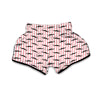 Mustache Pink Striped Print Pattern Muay Thai Boxing Shorts-grizzshop