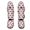 Mustache Pink Striped Print Pattern Muay Thai Shin Guards-grizzshop