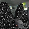 Mystic Witch White And Black Print Car Seat Covers-grizzshop