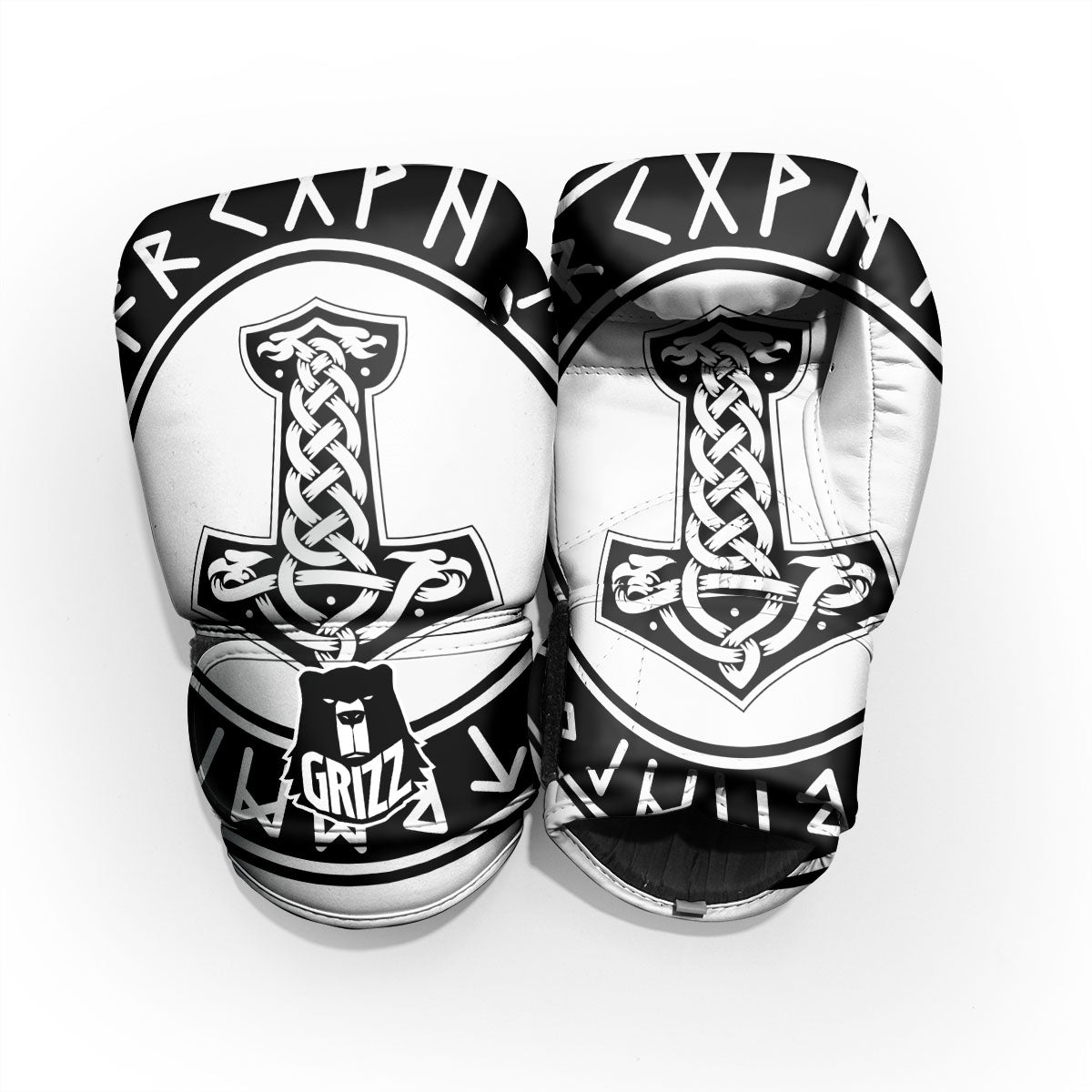 Mythology Mjolnir Norse Print Pro Boxing Glove