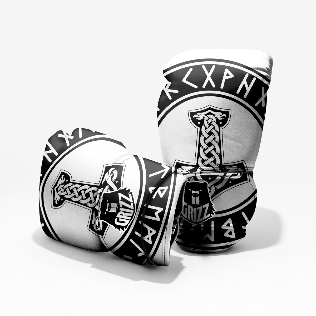 Mythology Mjolnir Norse Print Pro Boxing Glove