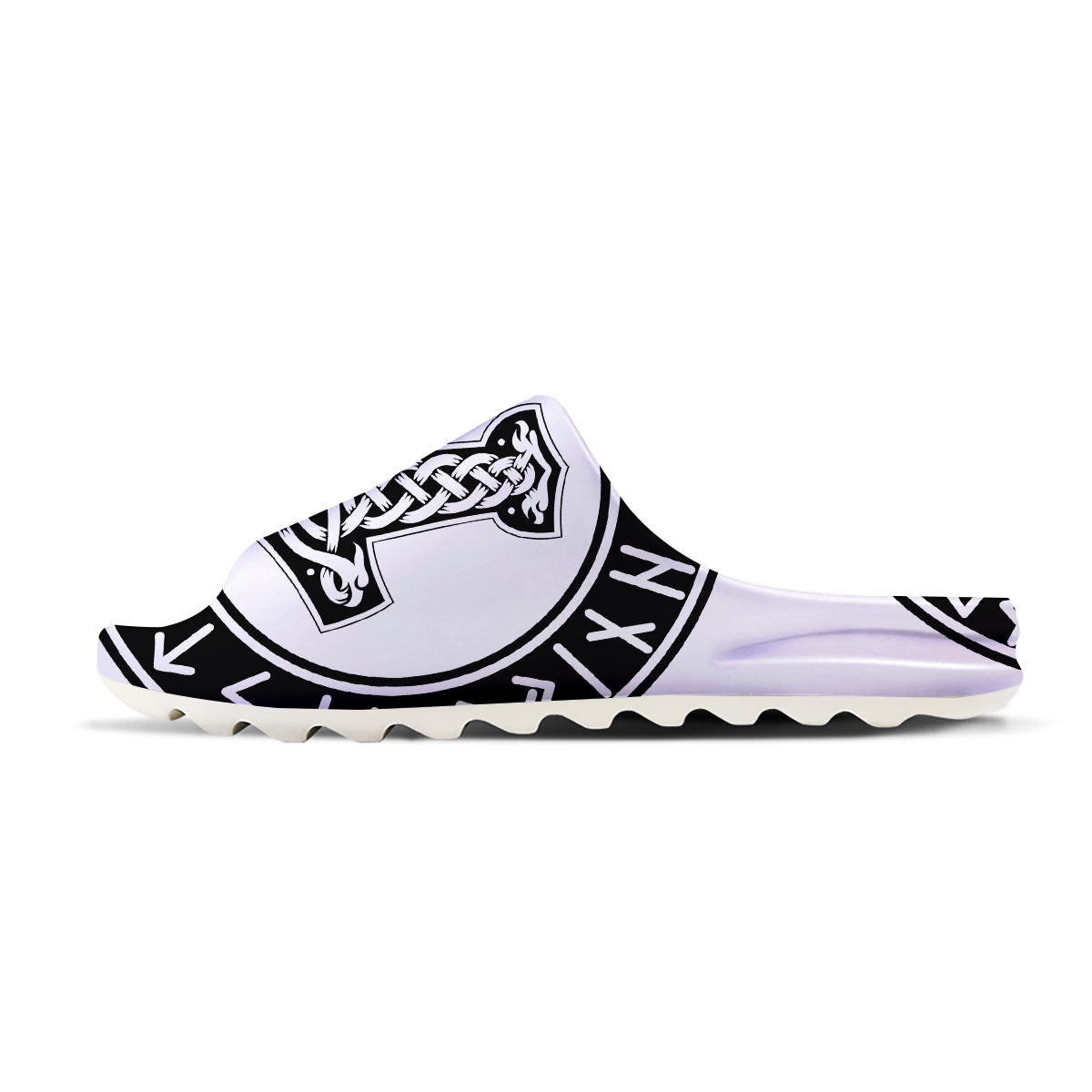 Mythology Mjolnir Norse Print Sandals-grizzshop
