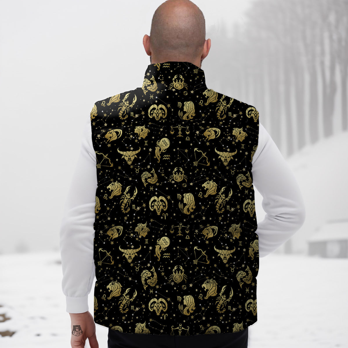 Narwhal Cute Pattern Print Down Vest-grizzshop
