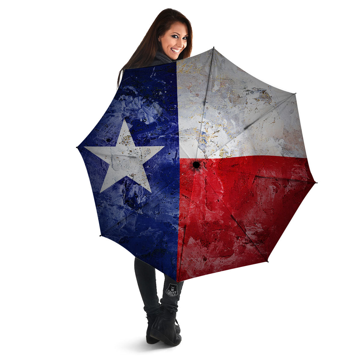 National Texas Flag Print Umbrella-grizzshop