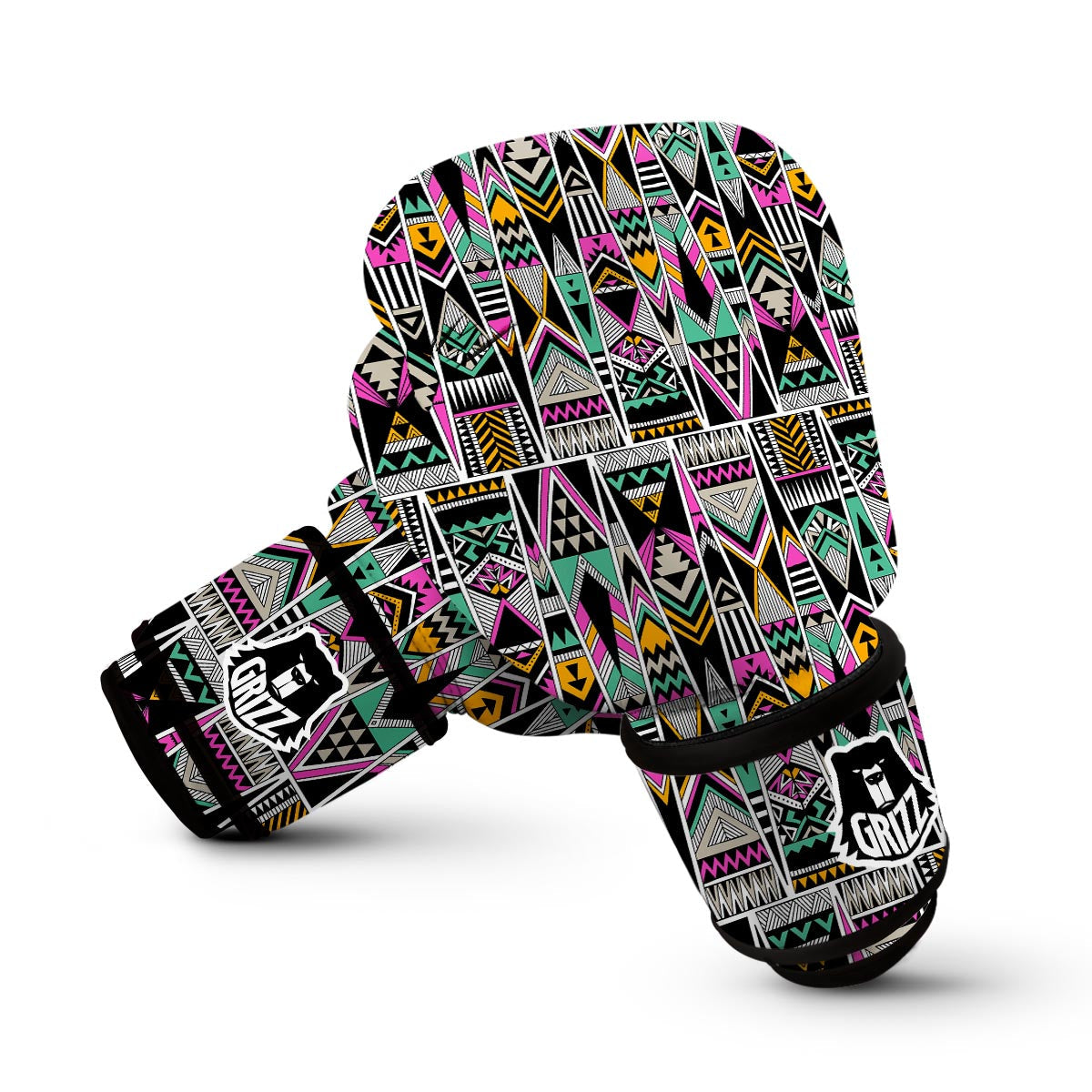 Native American Aztec Tribal Navajo Indians Print Boxing Gloves-grizzshop