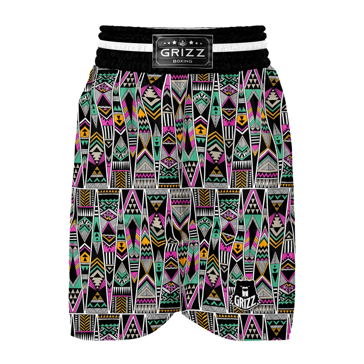 Native American Aztec Tribal Navajo Indians Print Boxing Shorts-grizzshop