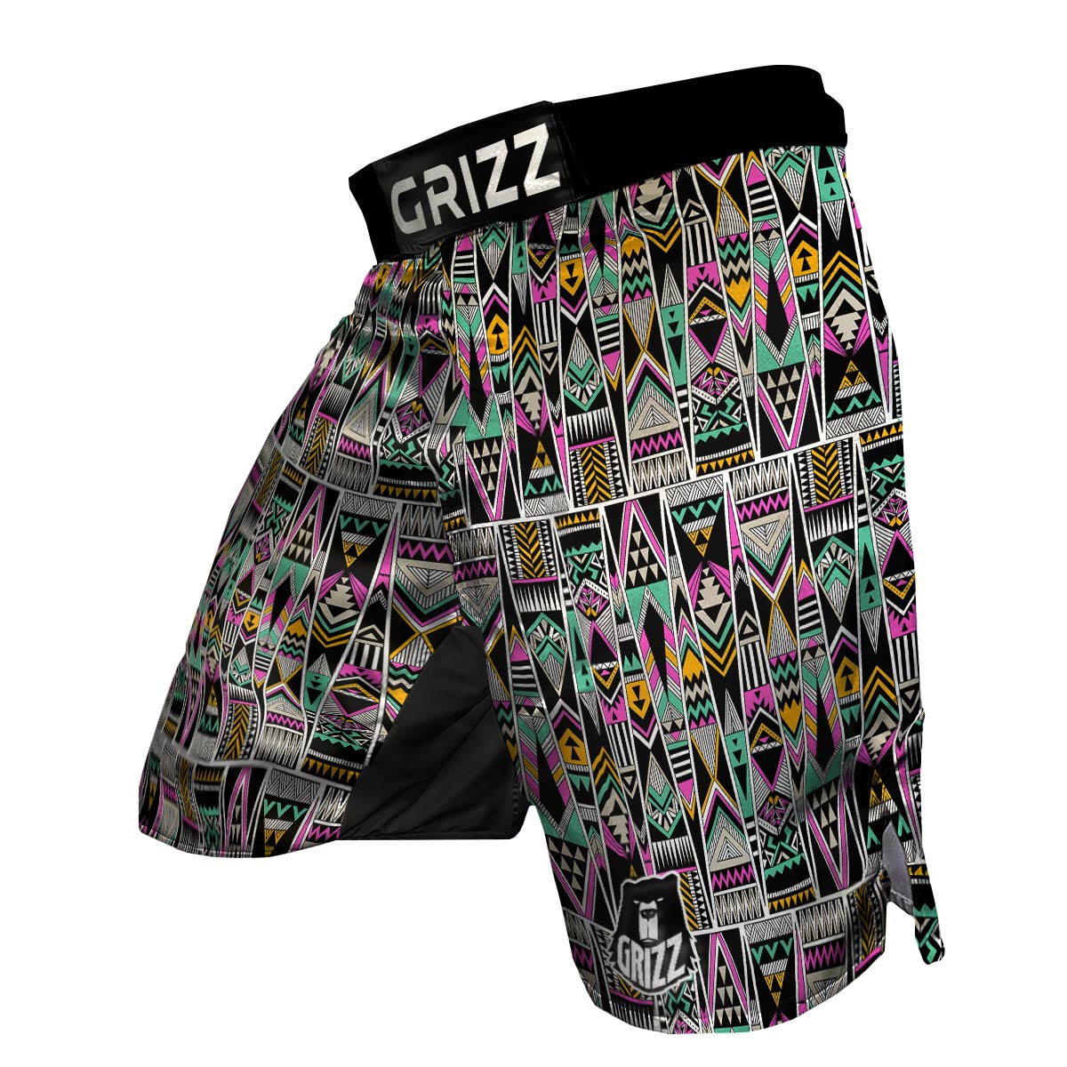Native American Aztec Tribal Navajo Indians Print MMA Shorts-grizzshop