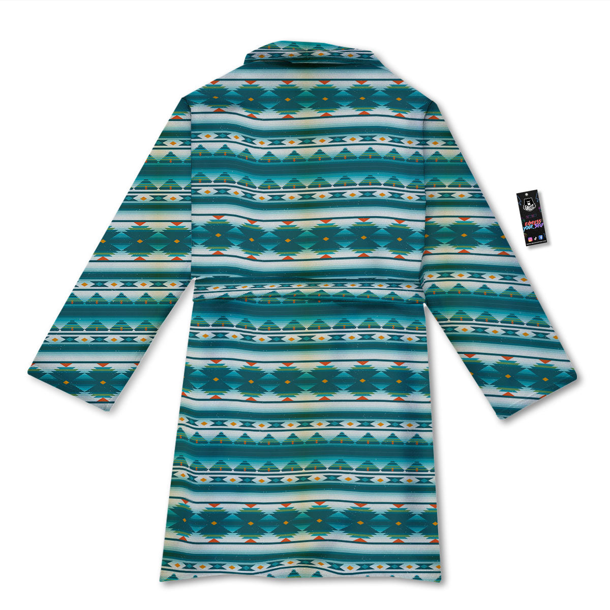 Native American Ethnic Print Pattern Bathrobe-grizzshop