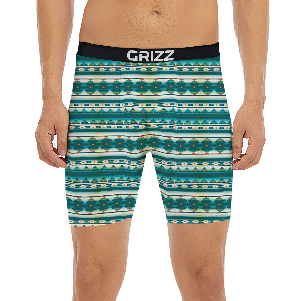 Native American Ethnic Print Pattern Boxer Briefs-grizzshop