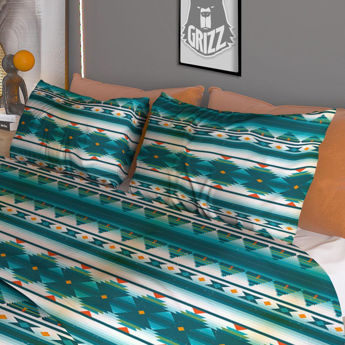 Native American Ethnic Print Pattern Duvet Cover Bedding Set
