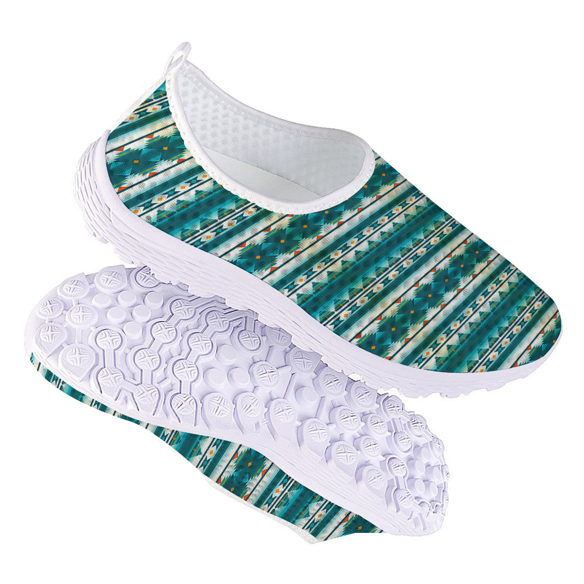 Native American Ethnic Print Pattern Nurse Shoes-grizzshop