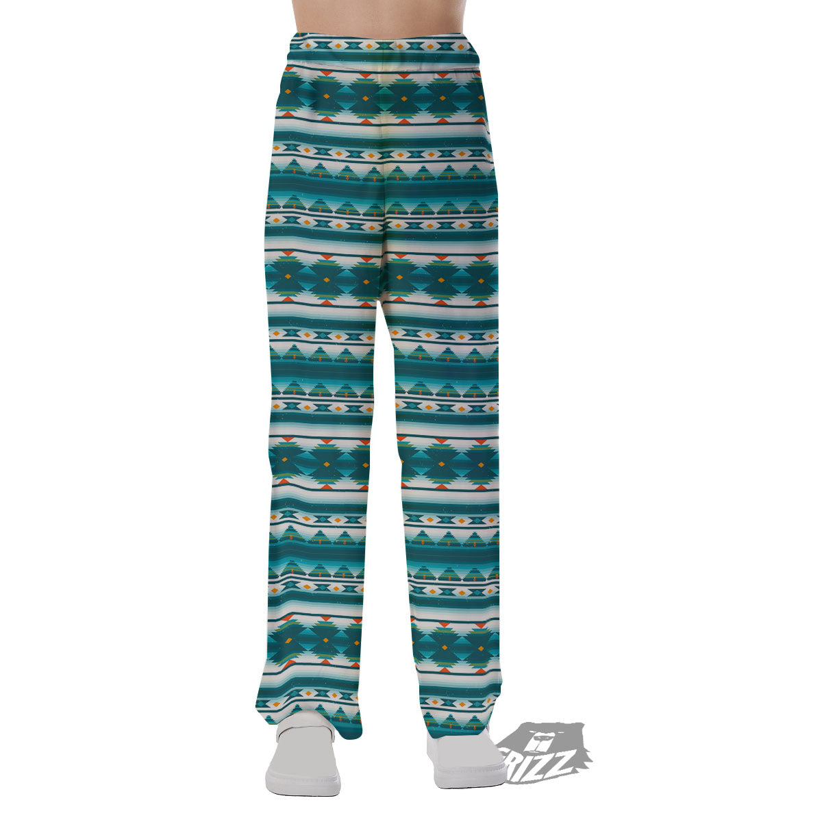 Native American Ethnic Print Pattern Pajama Pants-grizzshop