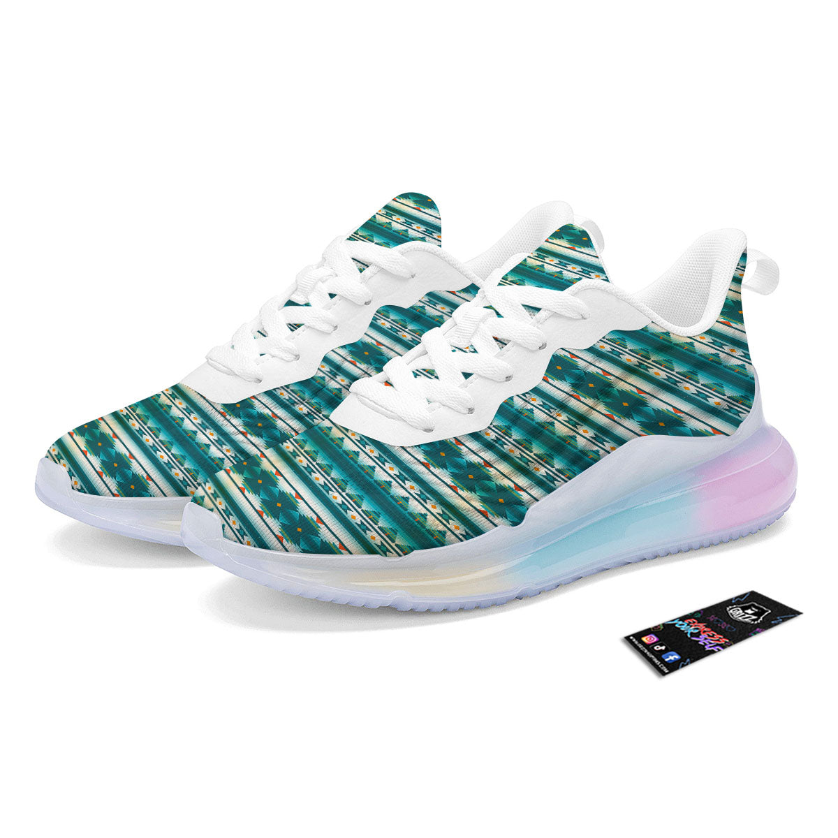 Native American Ethnic Print Pattern Running Sneakers-grizzshop
