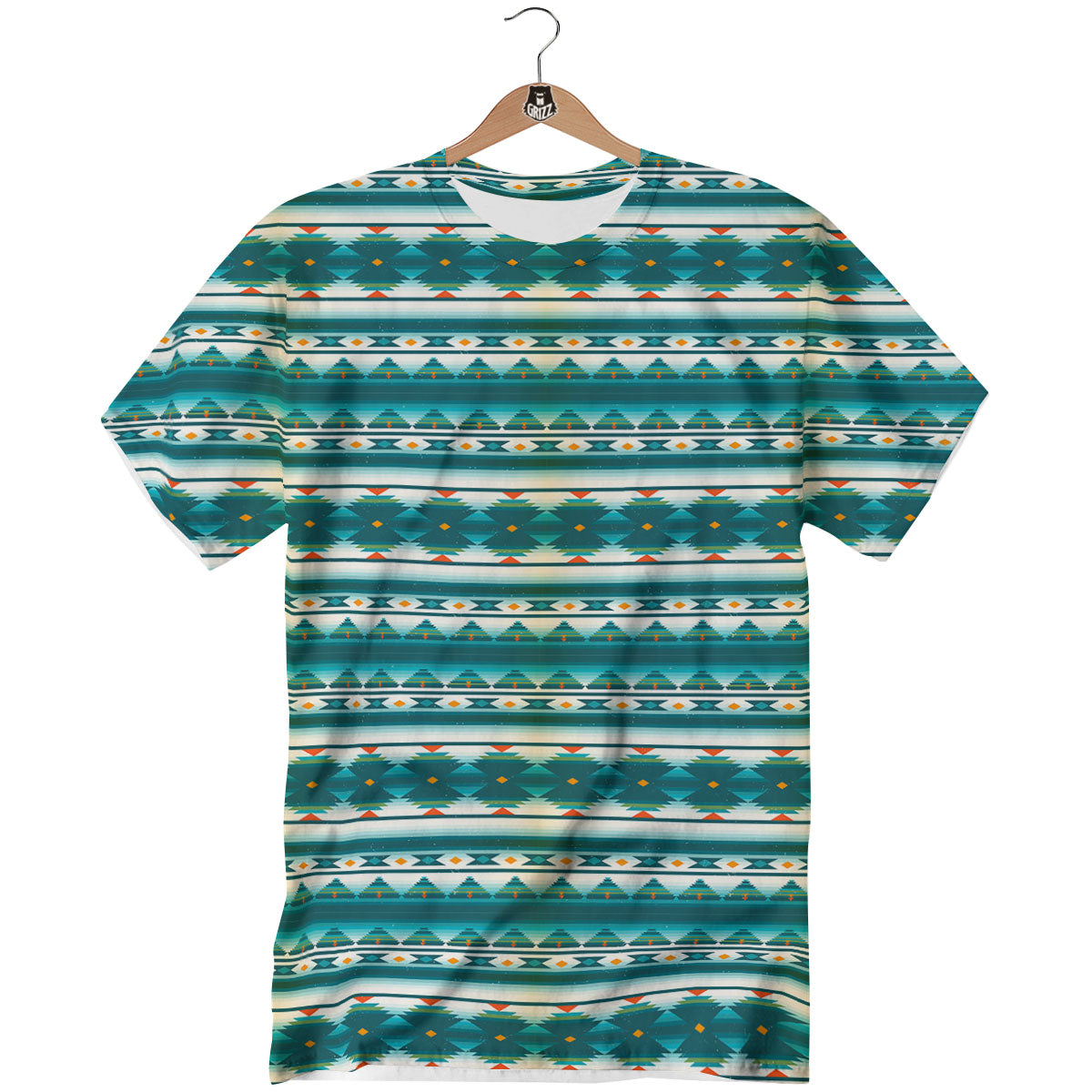 Native American Ethnic Print Pattern T-Shirt-grizzshop