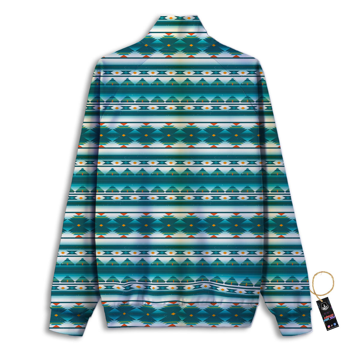 Native American Ethnic Print Pattern Track Jacket-grizzshop
