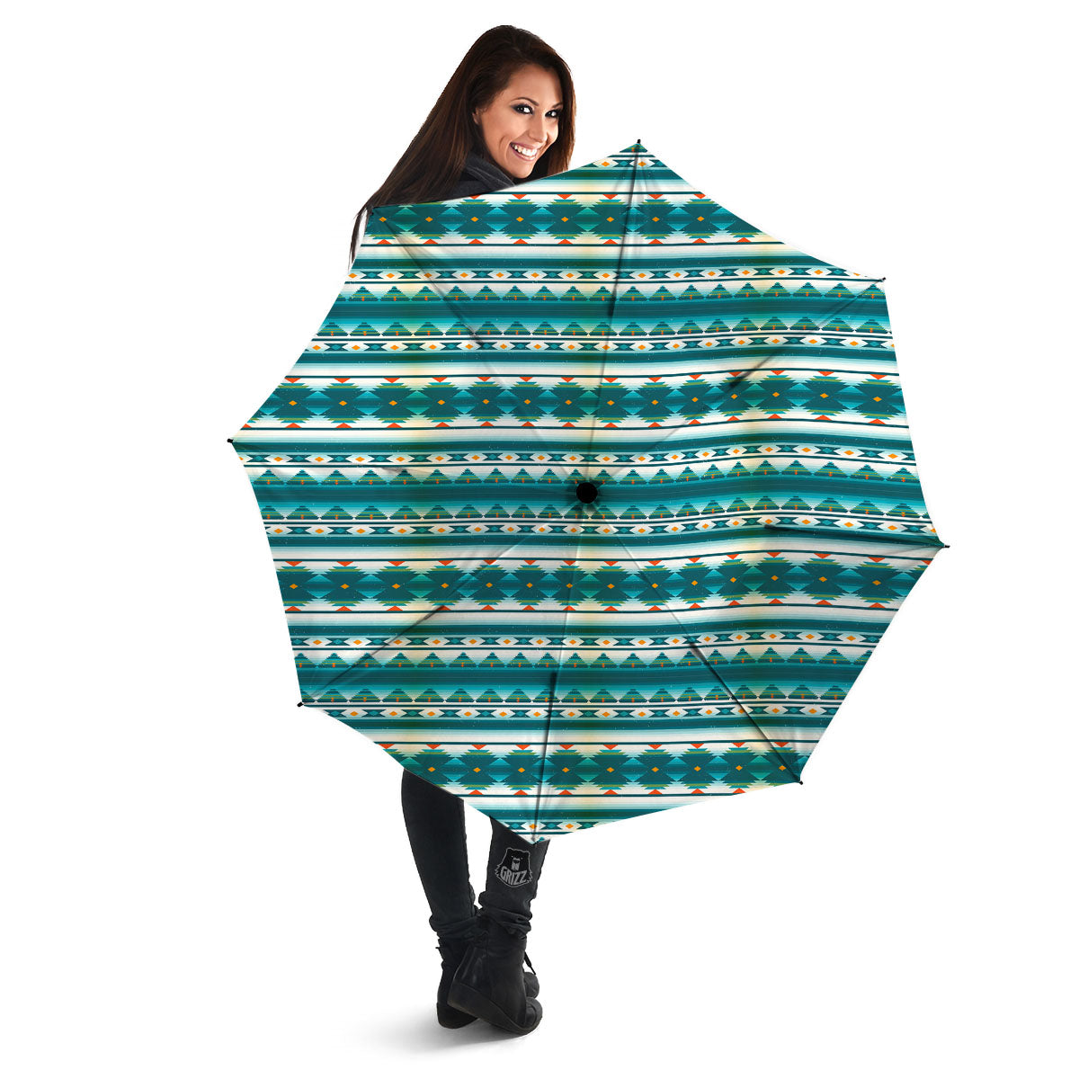 Native American Ethnic Print Pattern Umbrella-grizzshop
