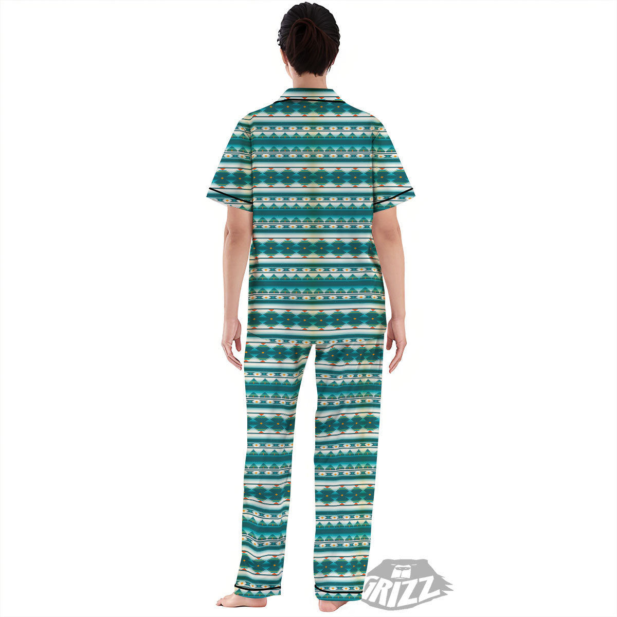 Native American Ethnic Print Pattern Women's Pajamas Set-grizzshop