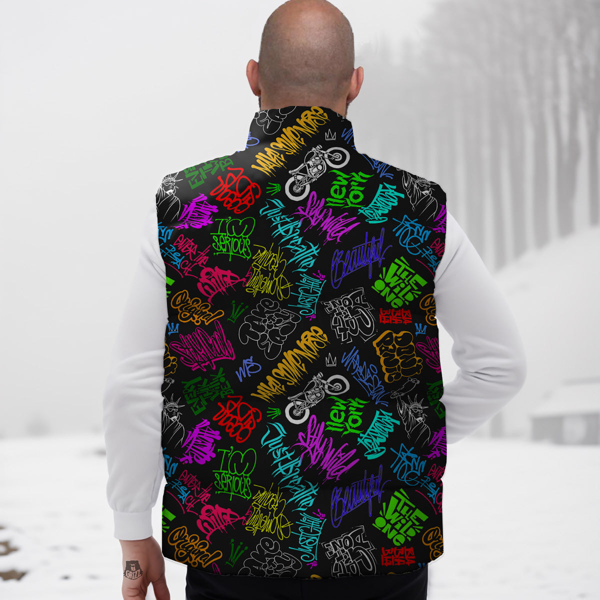 Native American Navajo Indians Aztec Tribal Print Down Vest