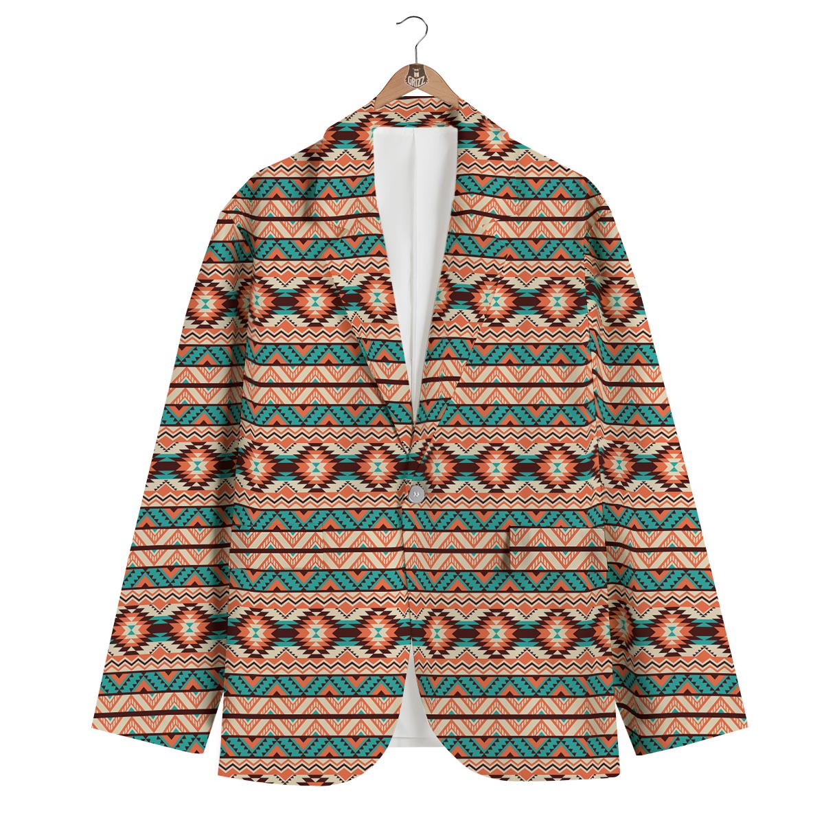 Native American Navajo Indians Aztec Tribal Print Men's Blazer-grizzshop