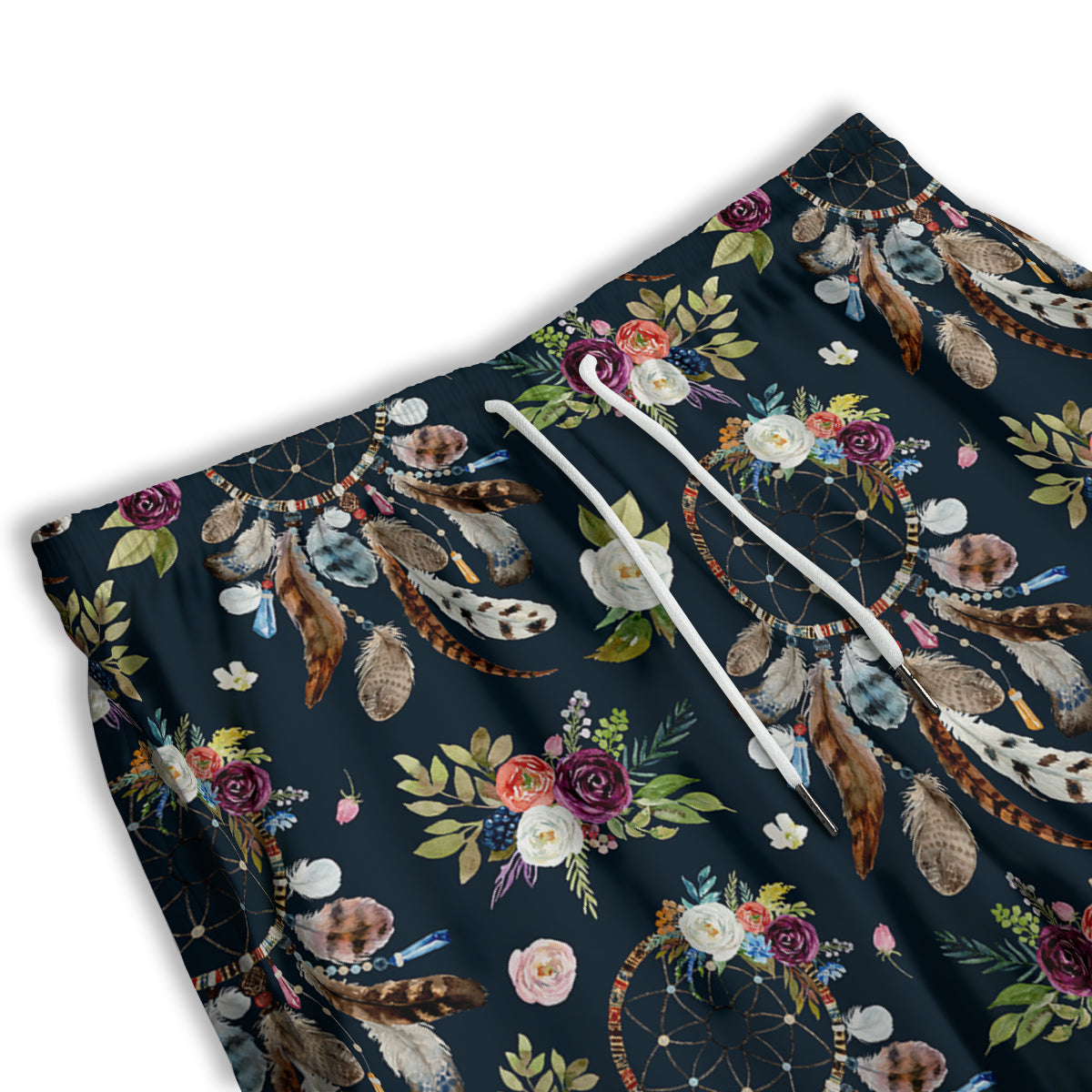 Native Dream Catcher Vintage Print Pattern Men's Athletic Shorts