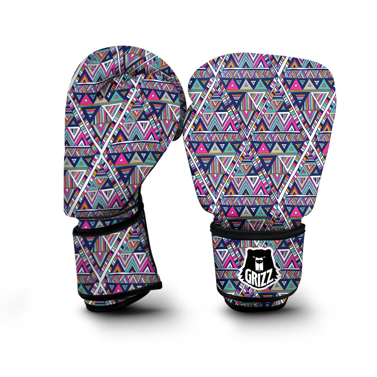 Native Navajo American Indians Aztec Tribal Print Boxing Gloves-grizzshop