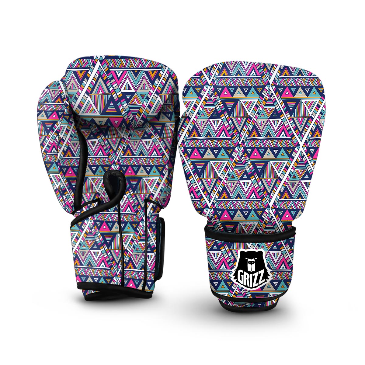 Native Navajo American Indians Aztec Tribal Print Boxing Gloves-grizzshop