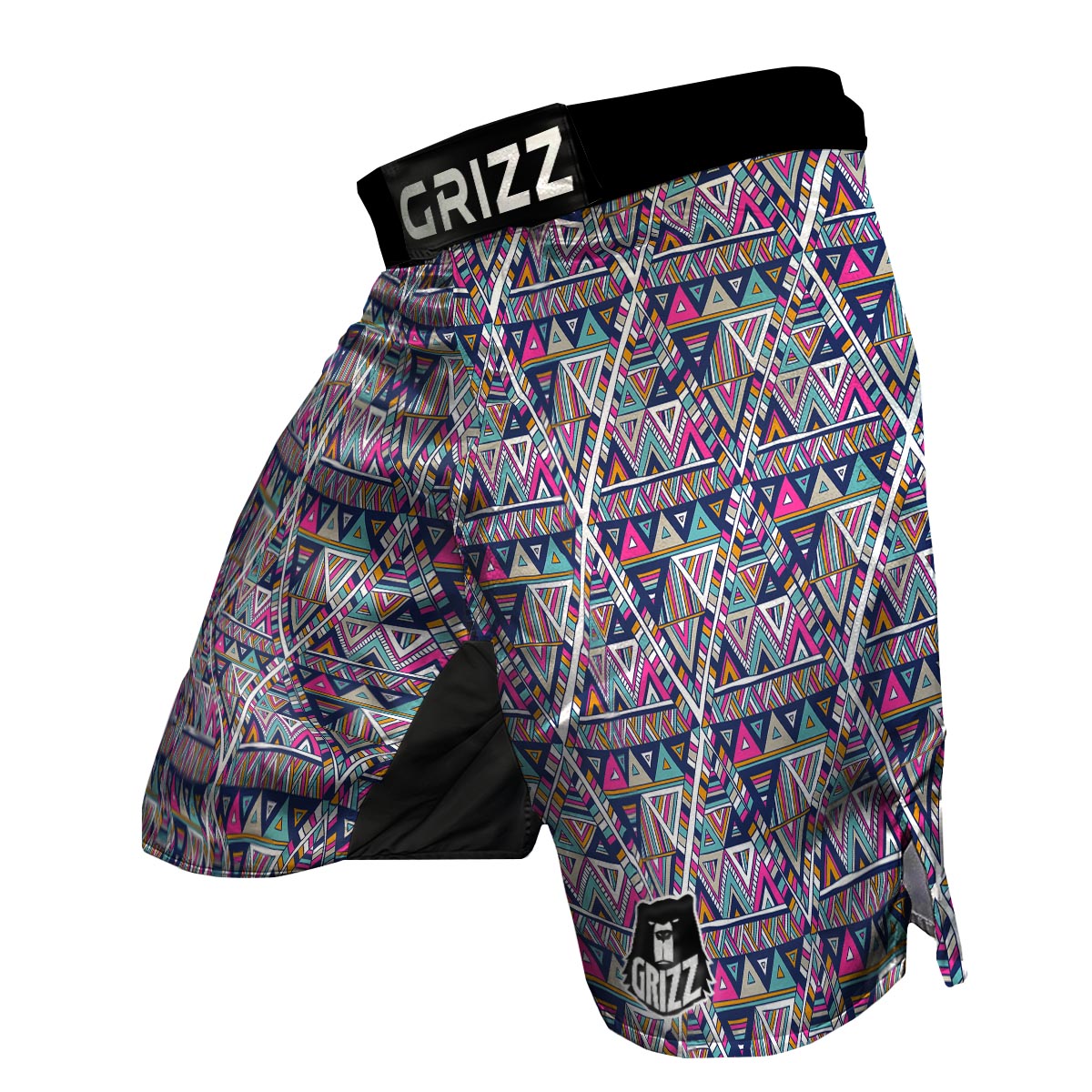 Native Navajo American Indians Aztec Tribal Print MMA Shorts-grizzshop