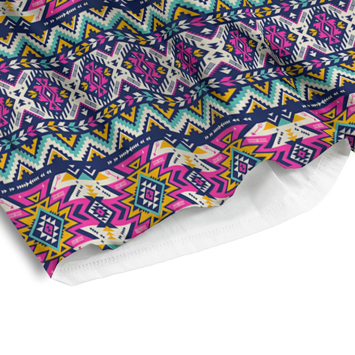 Native Navajo Colorful Geometric Print Men's Athletic Shorts