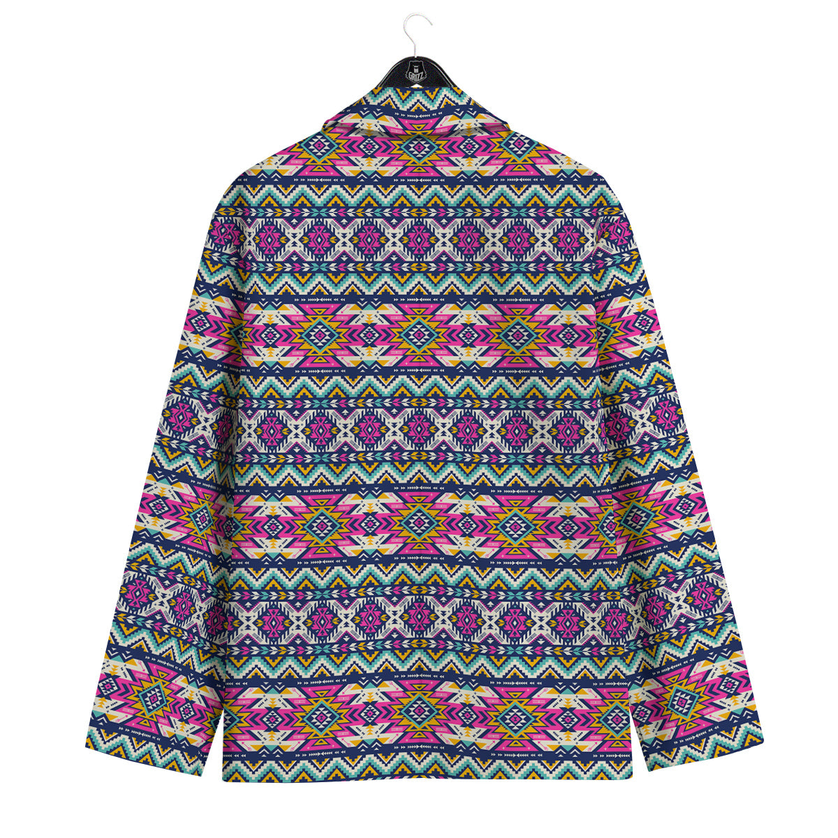 Native Navajo Colorful Geometric Print Men's Sport Coat-grizzshop