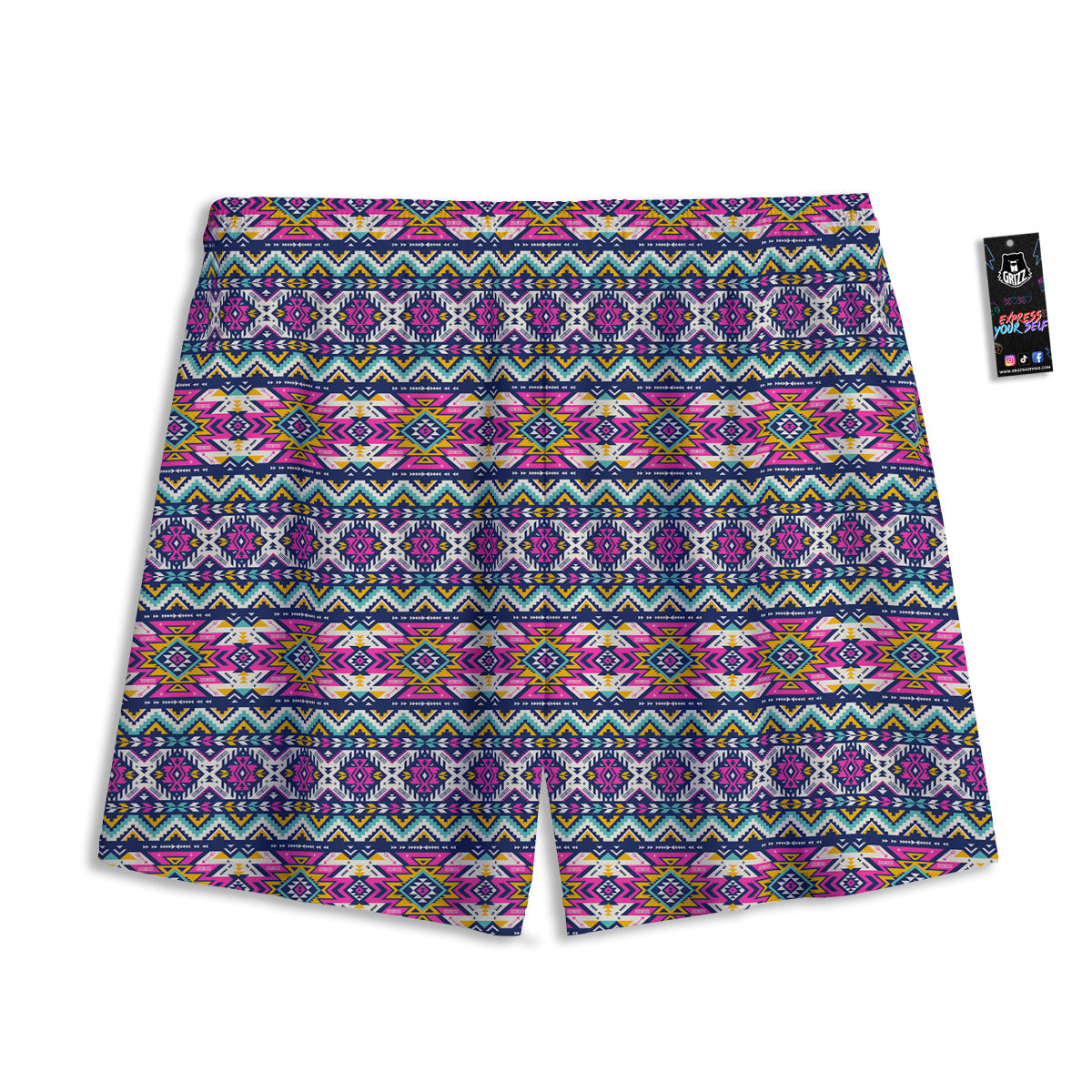 Masonic Eye Green Print Mesh Shorts