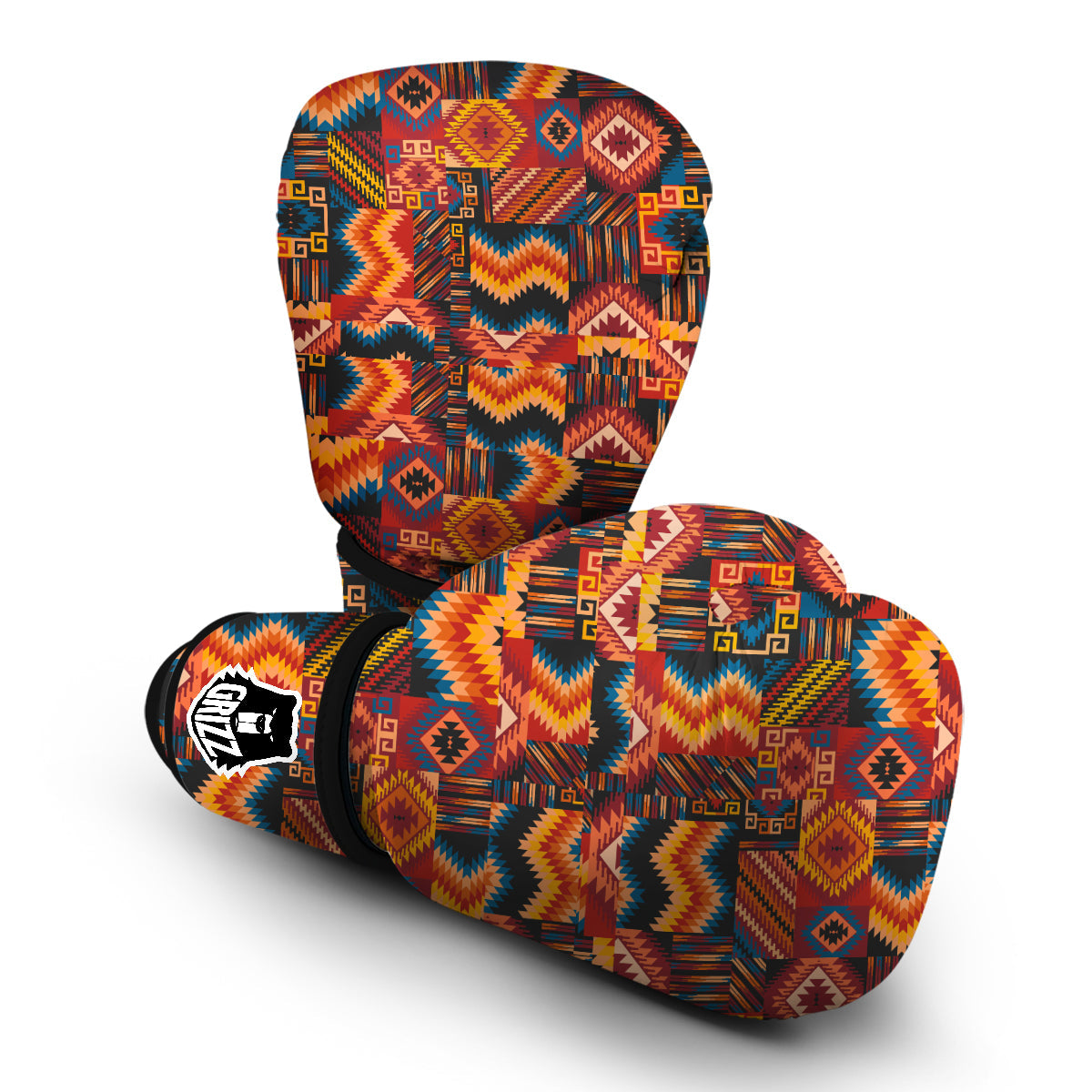 Native Pattern Pattern Boxing Gloves-grizzshop