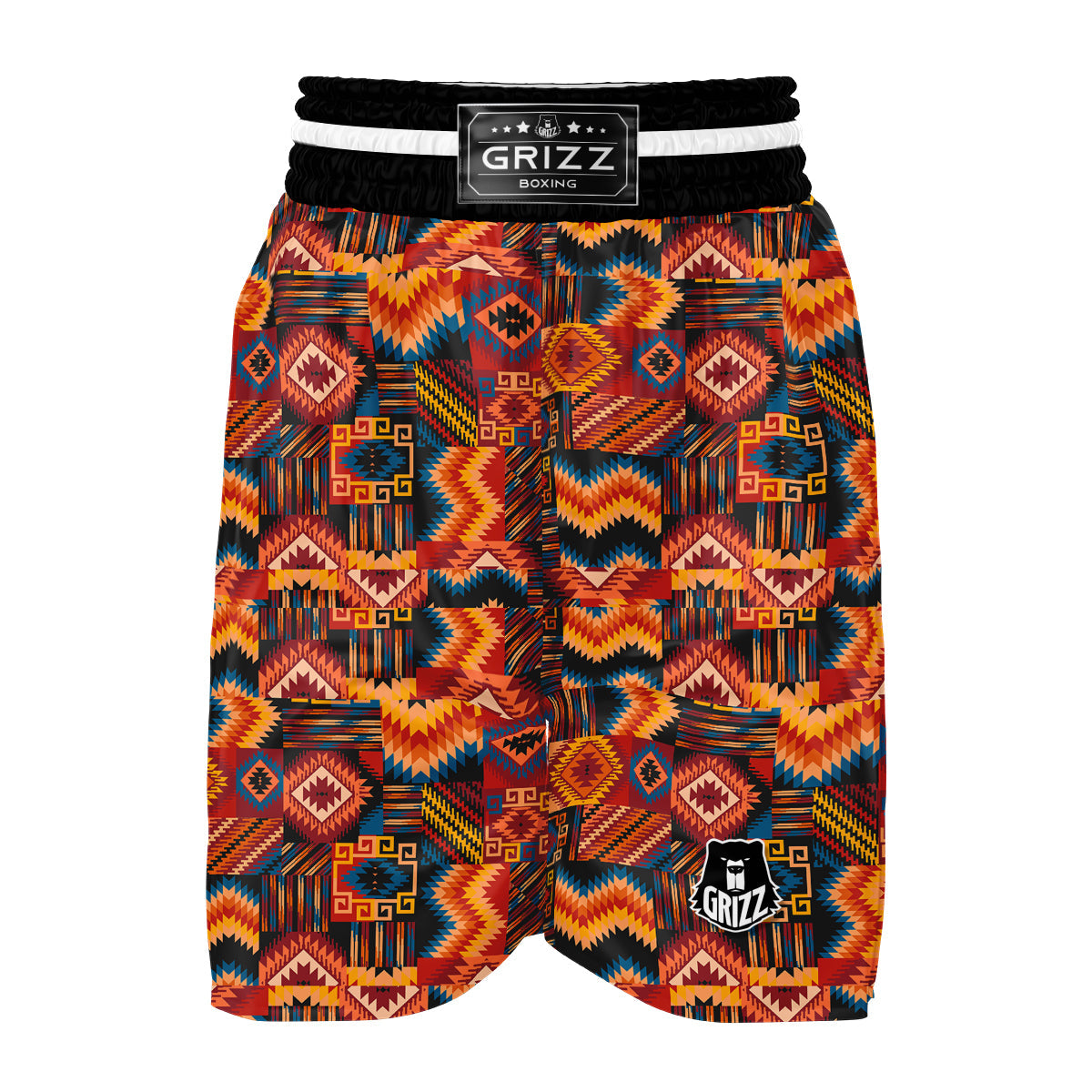 Native Pattern Pattern Boxing Shorts-grizzshop