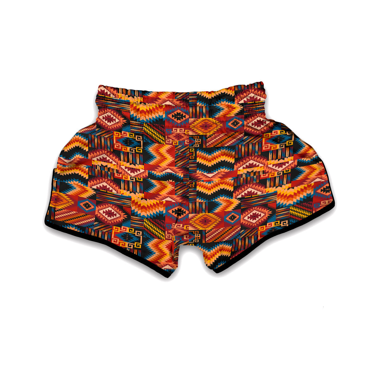 Native Pattern Pattern Muay Thai Boxing Shorts-grizzshop