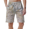 Natural Brown Marble Men's Shorts-grizzshop