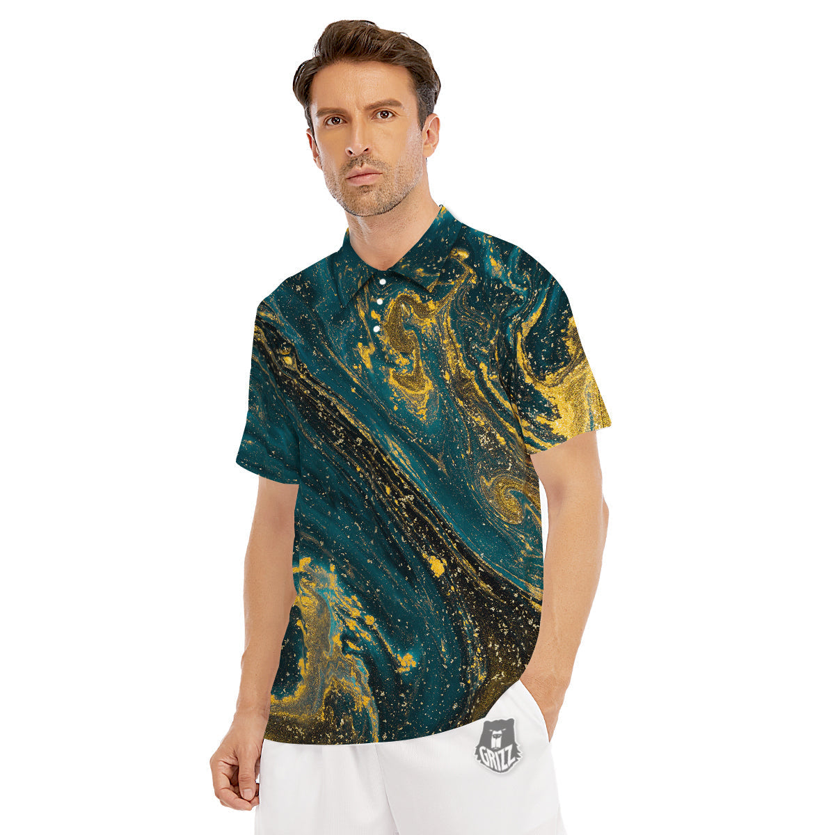 Golden blue clearance golf apparel