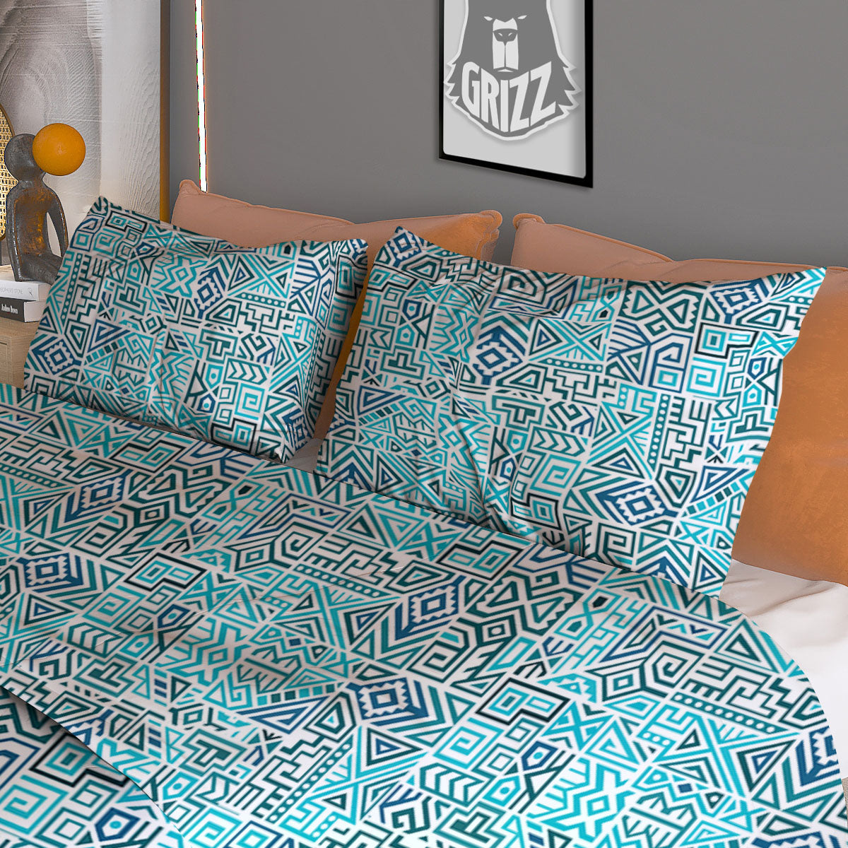 Navajo Ancient Geometric Print Duvet Cover Bedding Set