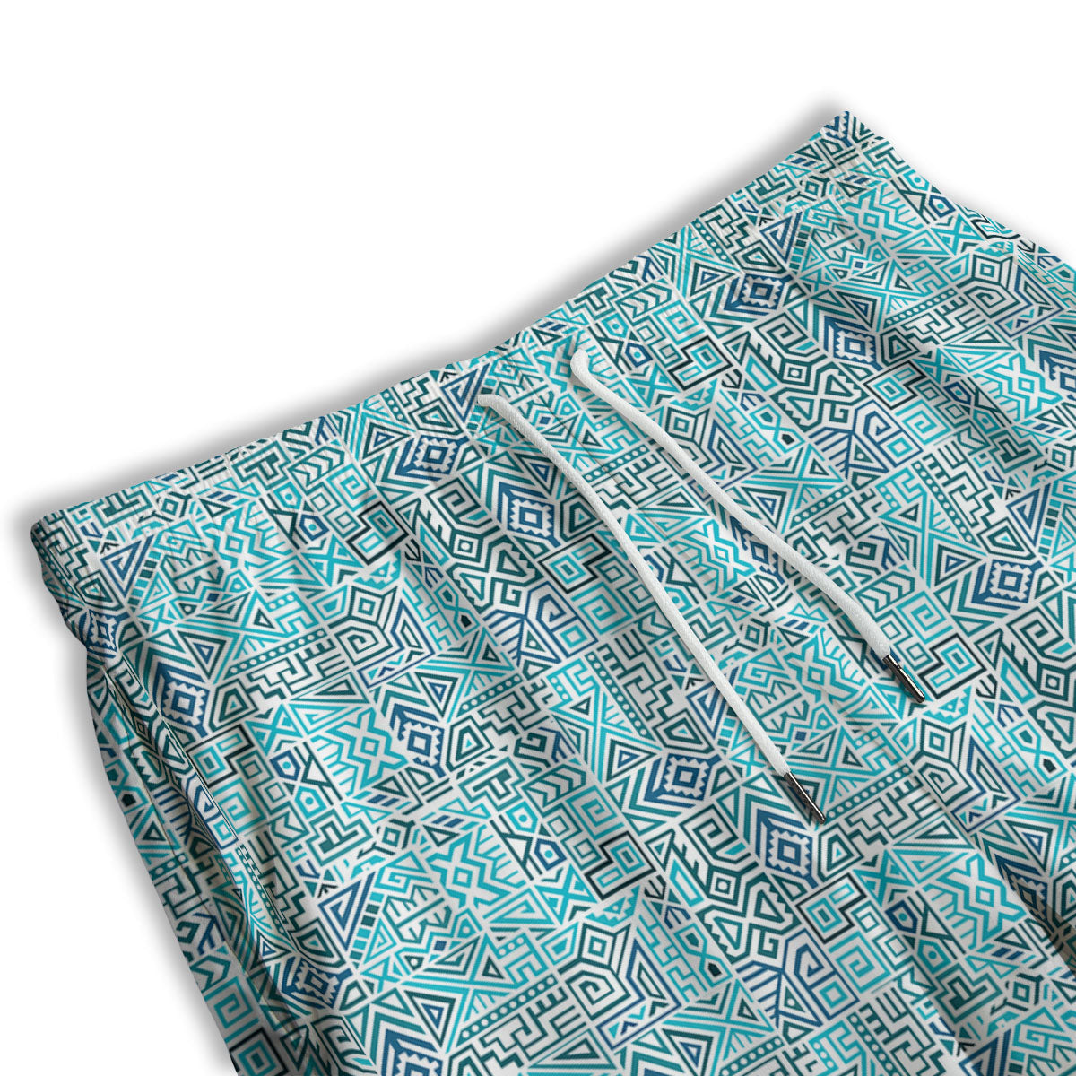 Navajo Ancient Geometric Print Men's Athletic Shorts