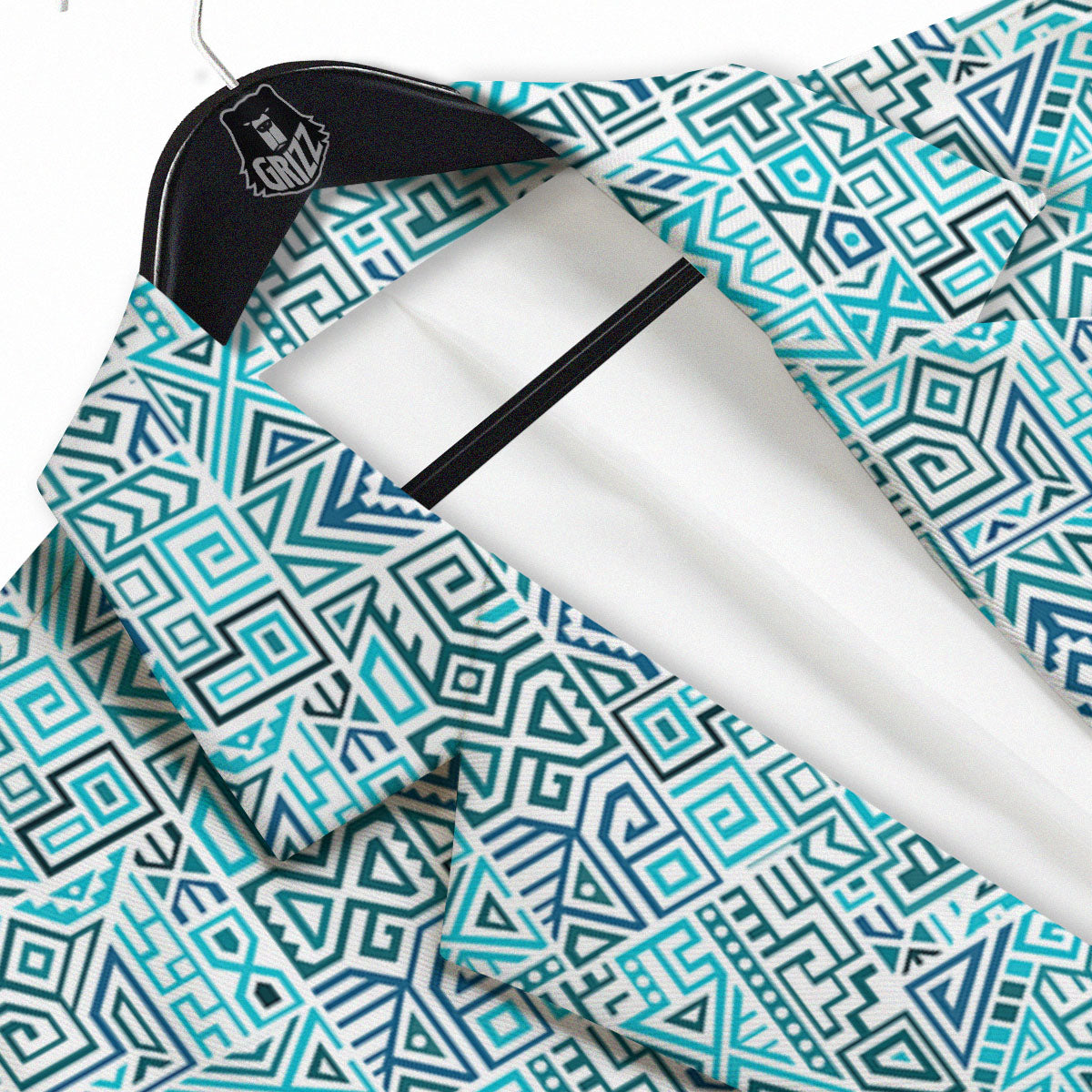 Navajo Ancient Geometric Print Men's Sport Coat-grizzshop