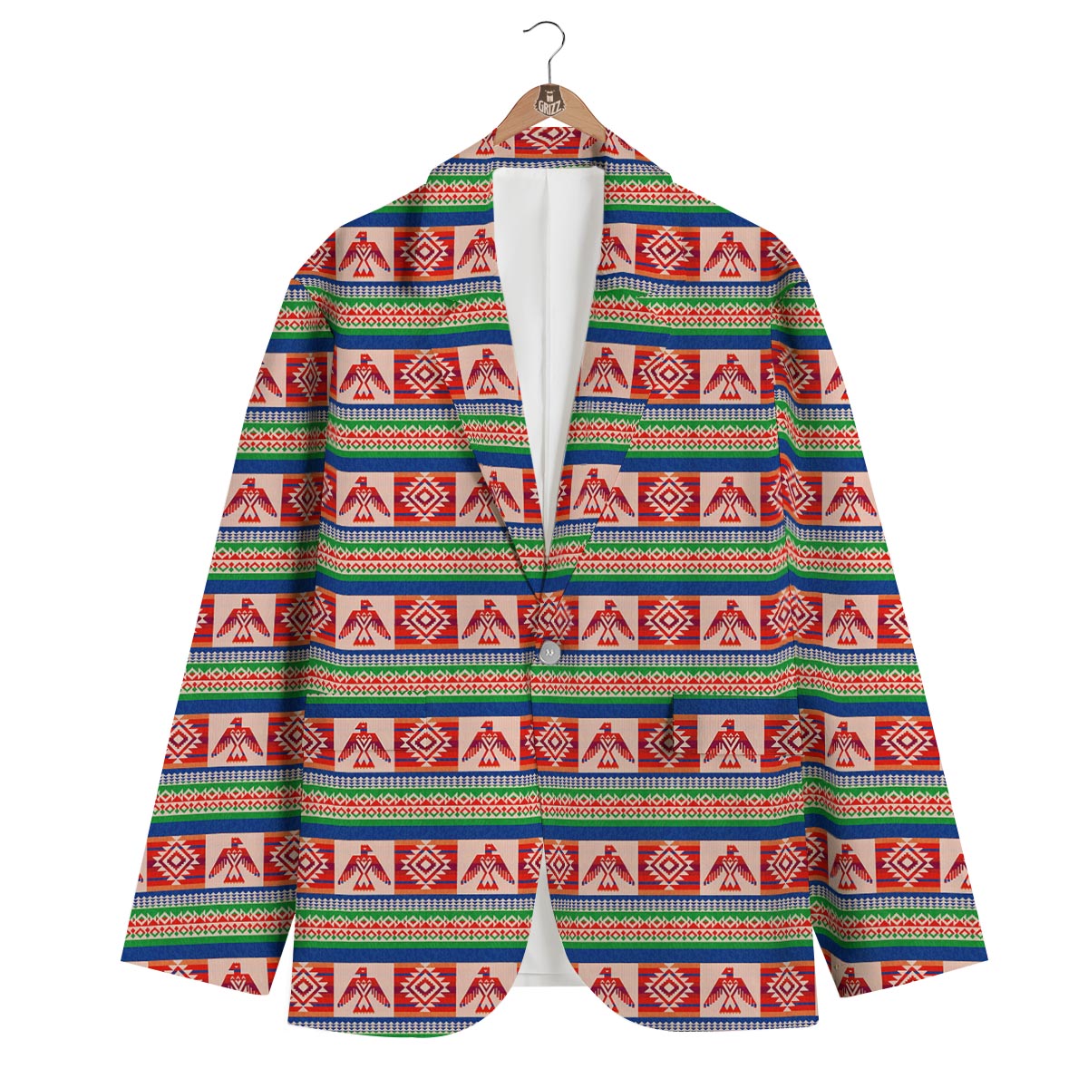 Navajo Aztec Tribal Native Indians American Print Men's Blazer-grizzshop