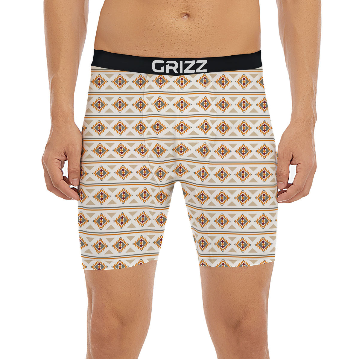 Navajo Ethnic Southwestern Print Pattern Boxer Briefs-grizzshop